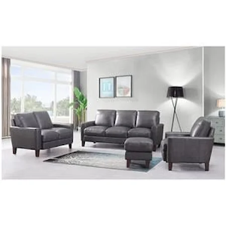 Sofa, Chair and Ottoman Set